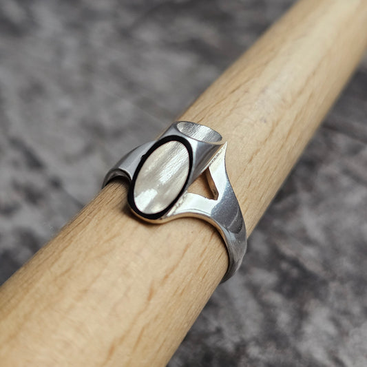 Contemporary Finnish Silver Ring - UK Ring Size S -  UK Ring Size S