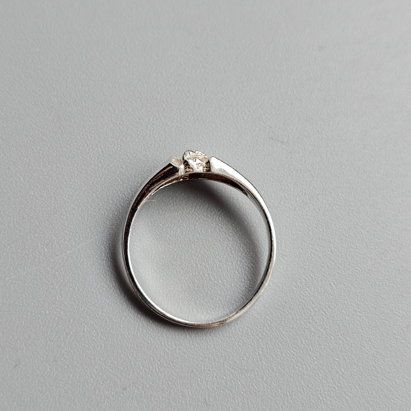 Contemporary Modernist Sterling Silver Band Ring - UK Ring Size O 1/2 -  US Ring Size 7.5