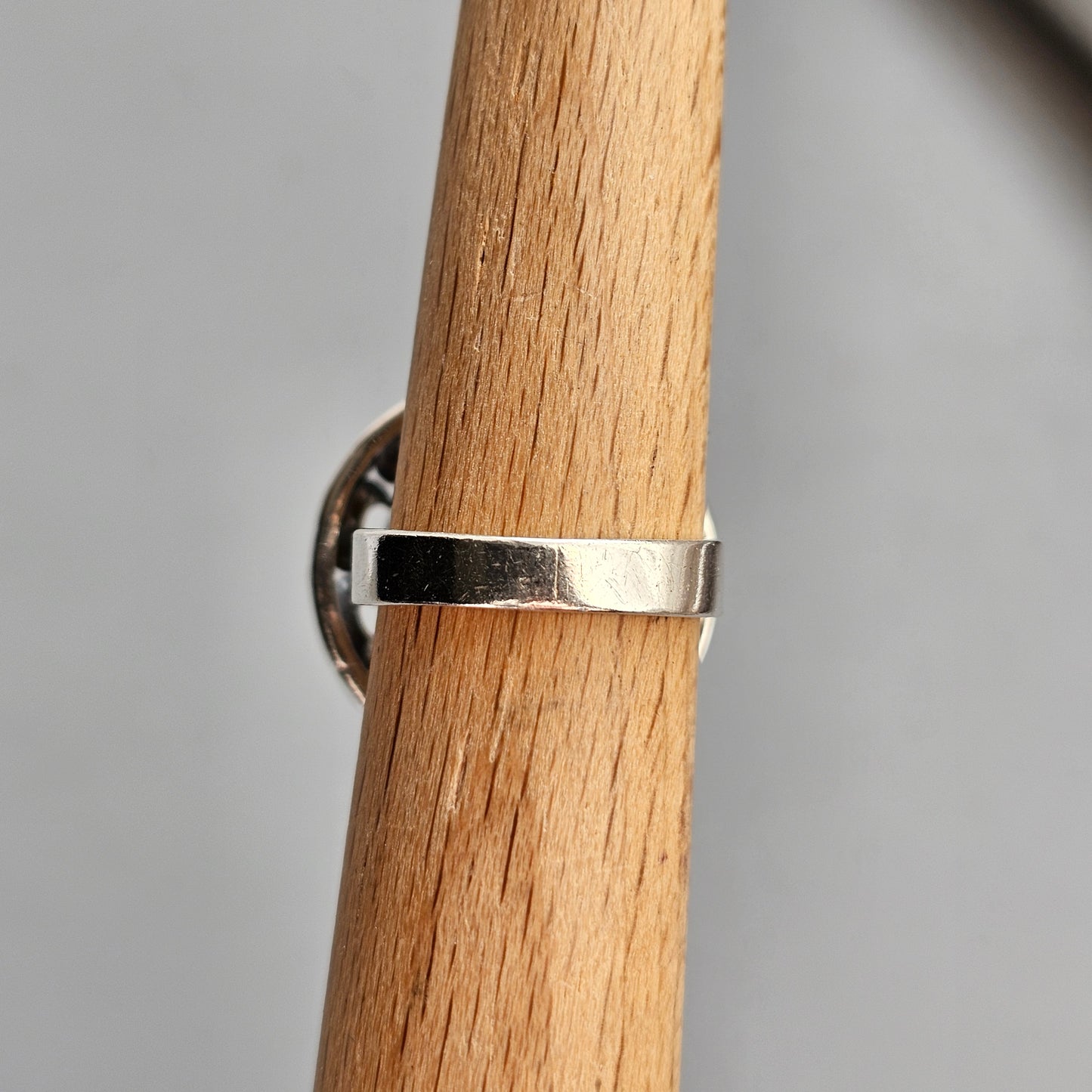 Modernist 1970s Finnish Sterling Silver Ring with Smokey Quartz – Erik Granit & Co - UK Ring Size L 1/2  -  US Ring Size 6 - 1971