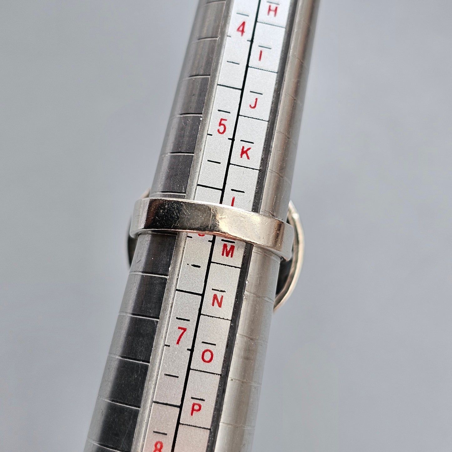 Modernist 1970s Finnish Sterling Silver Ring with Smokey Quartz – Erik Granit & Co - UK Ring Size L 1/2  -  US Ring Size 6 - 1971