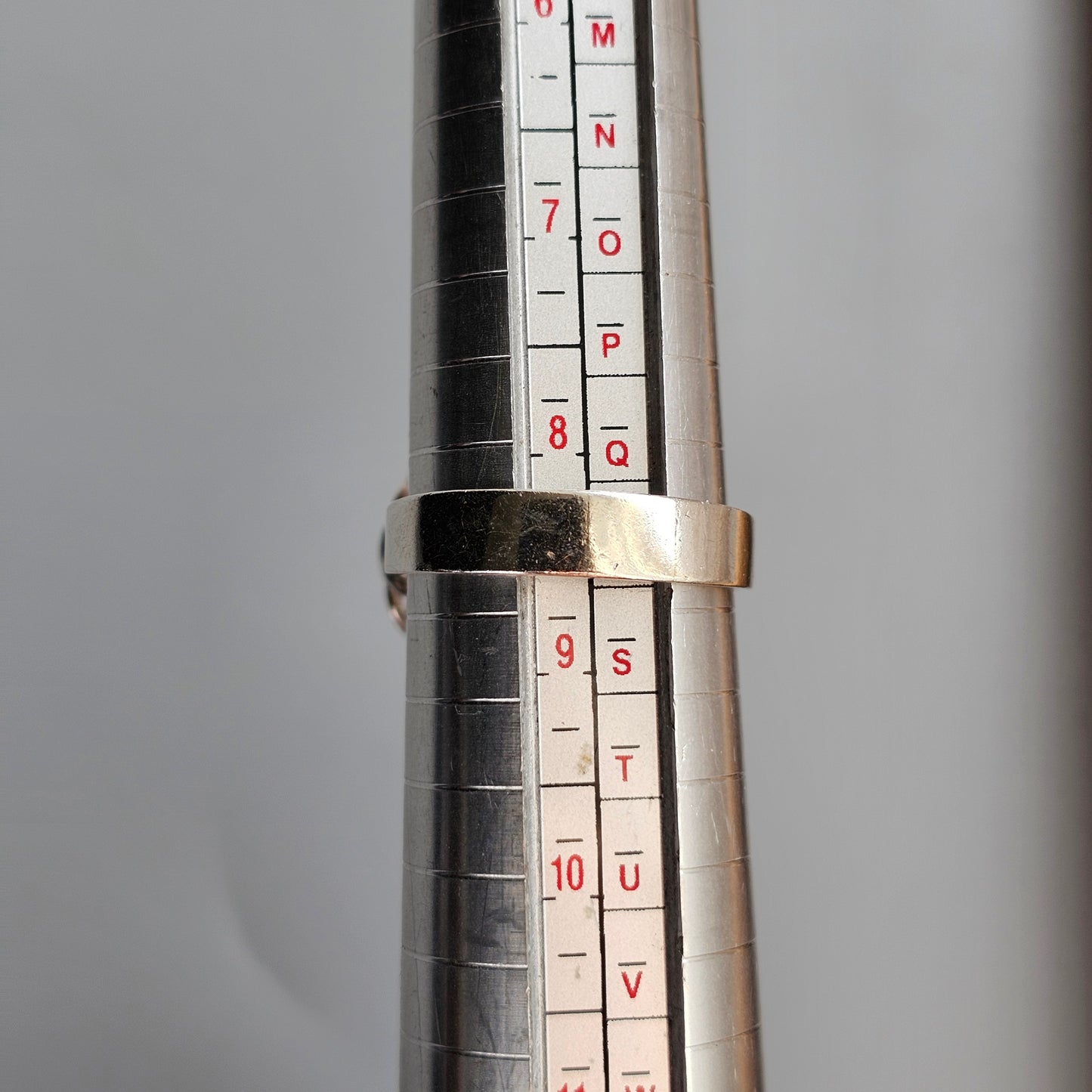 1960s Finnish Modernist Silver Ring with Blue Spinel — Tuomo Rissanen - UK Ring Size R -  US Ring Size 8.5 - 1969