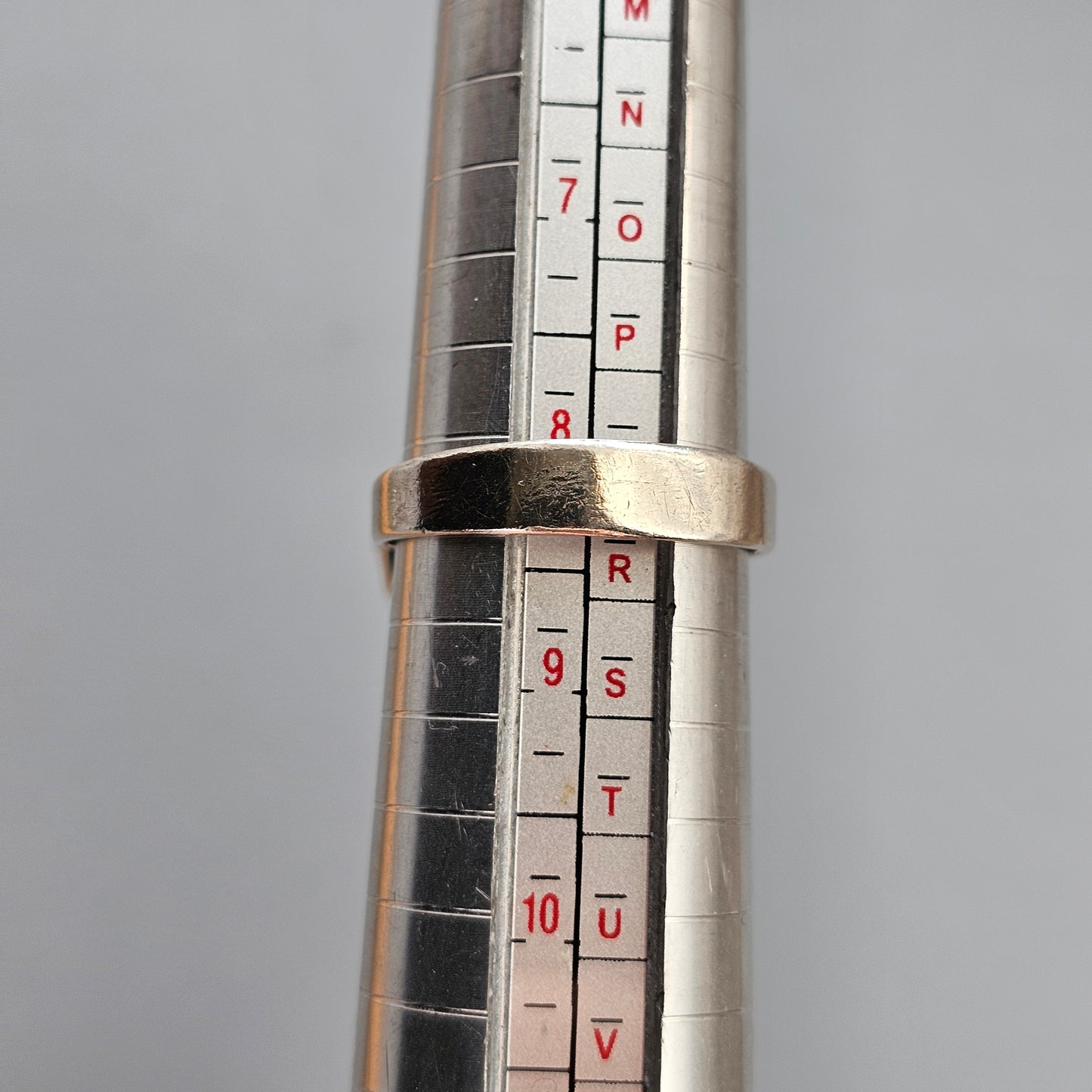 1970s Finnish Modernist Brutalist Silver Ring with Rock Crystal — Martti Viikinniemi - UK Ring Size Q 1/2 -  US Ring Size 8.5  - 1970