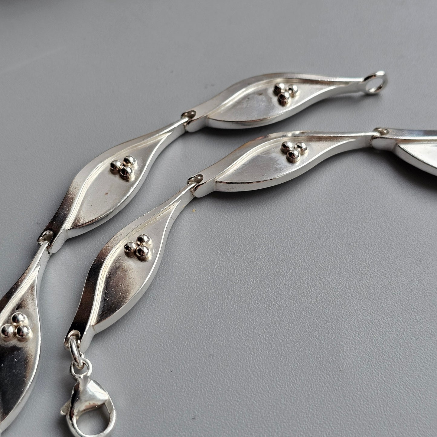 Contemporary Noughties Finnish Modernist Style Sterling Silver Necklace 2005