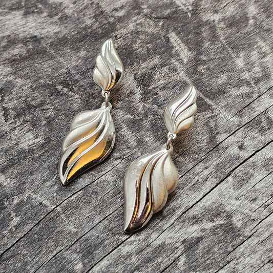 Vintage 1990s / Early 2000s Sterling Silver Drop Earrings by Finnfeelings