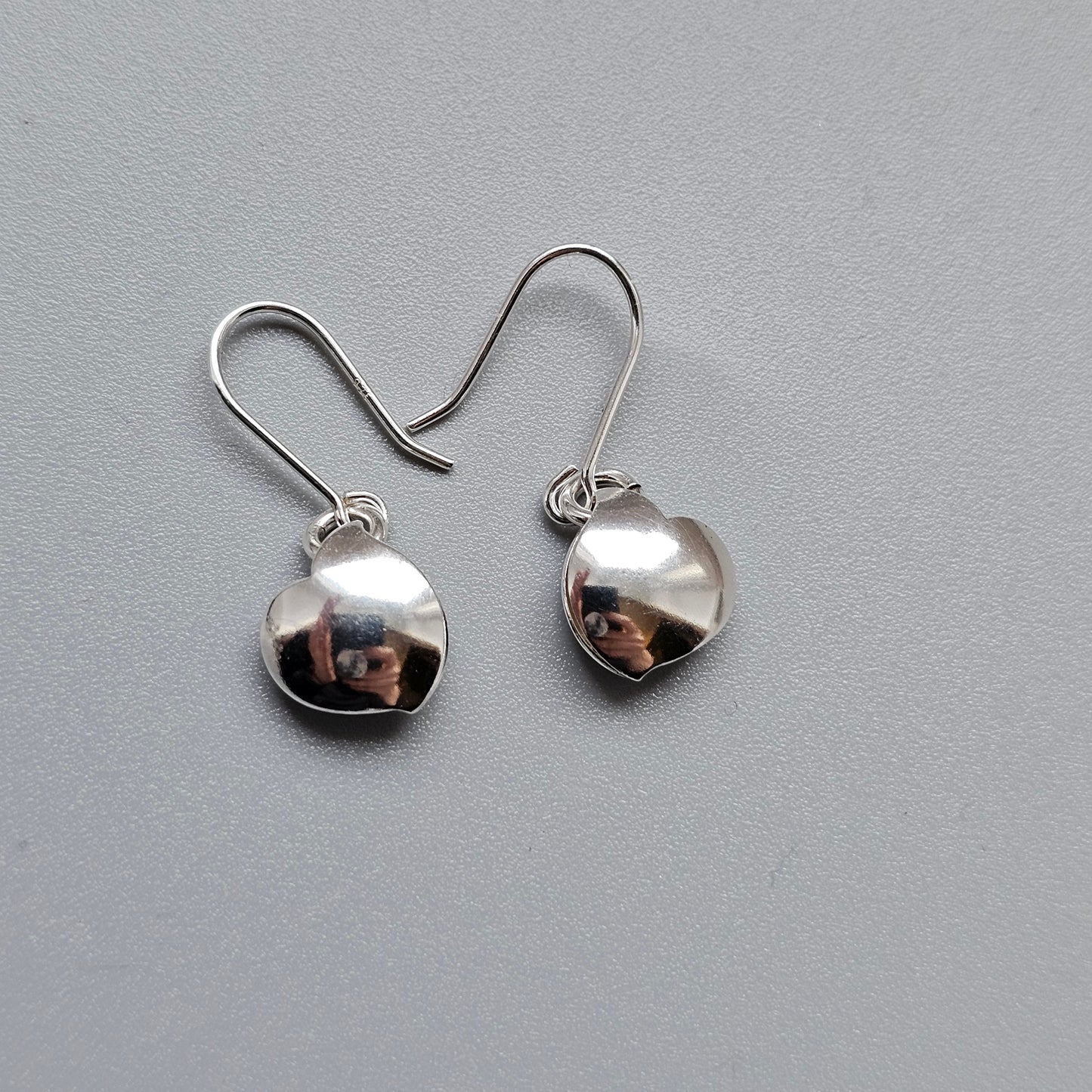 Contemporary Finnish Sterling Silver  Earrings “Hug” by Lumoava / Heikki Hartikainen
