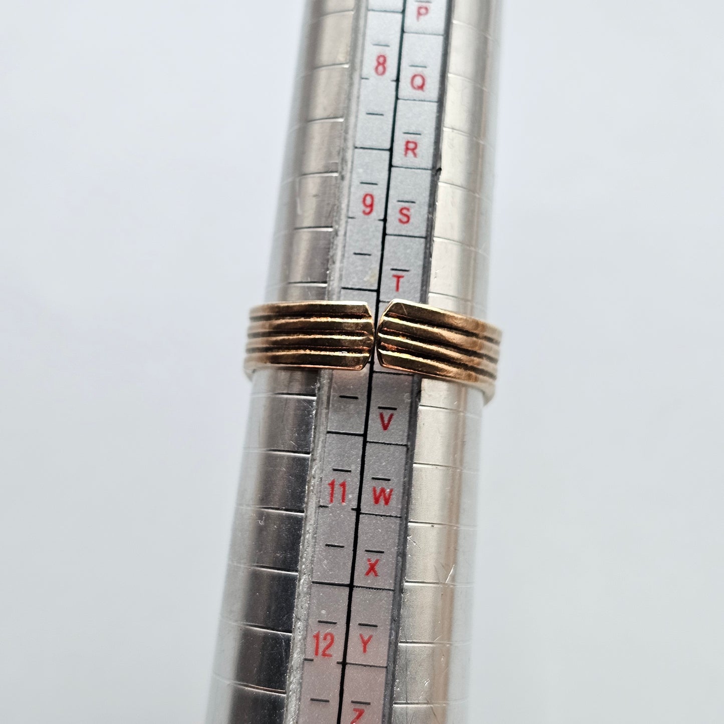 Finnish Kalevala Koru Middle Ages Style Lapland Bronze Ring - UK Size U - US Size 10