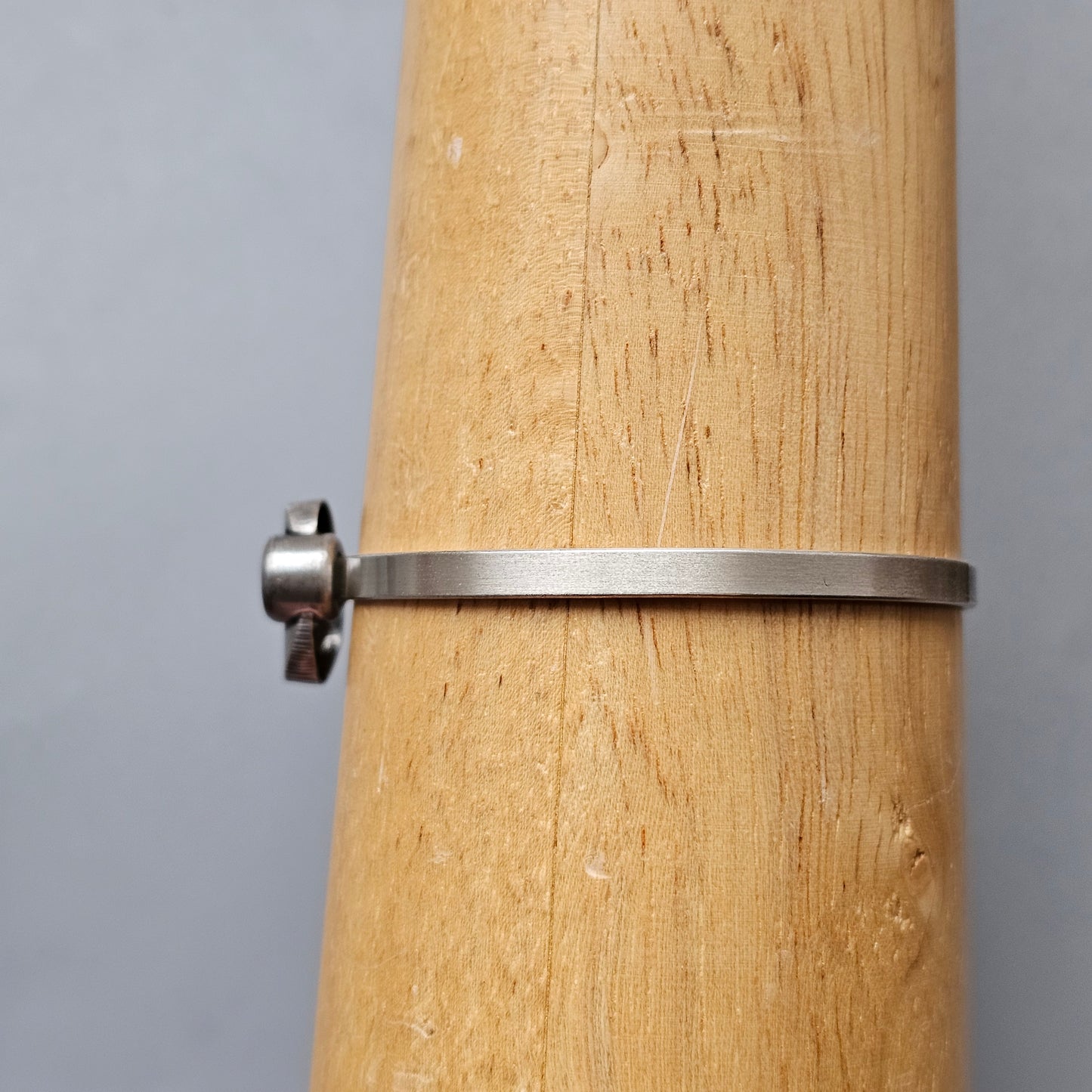 Vintage 1990s Karl Laine Finnfeelings Silver & Rock Crystal Bangle Bracelet - 1999