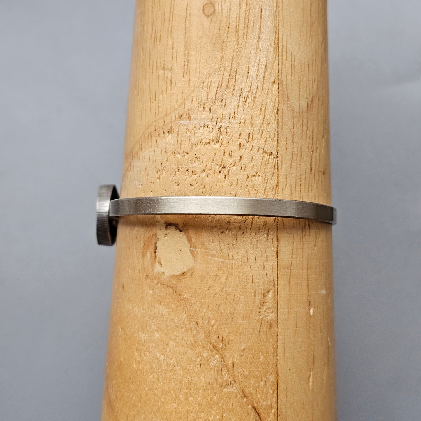 Vintage 1990s Karl Laine Finnfeelings Silver & Rock Crystal Bangle Bracelet - 1999