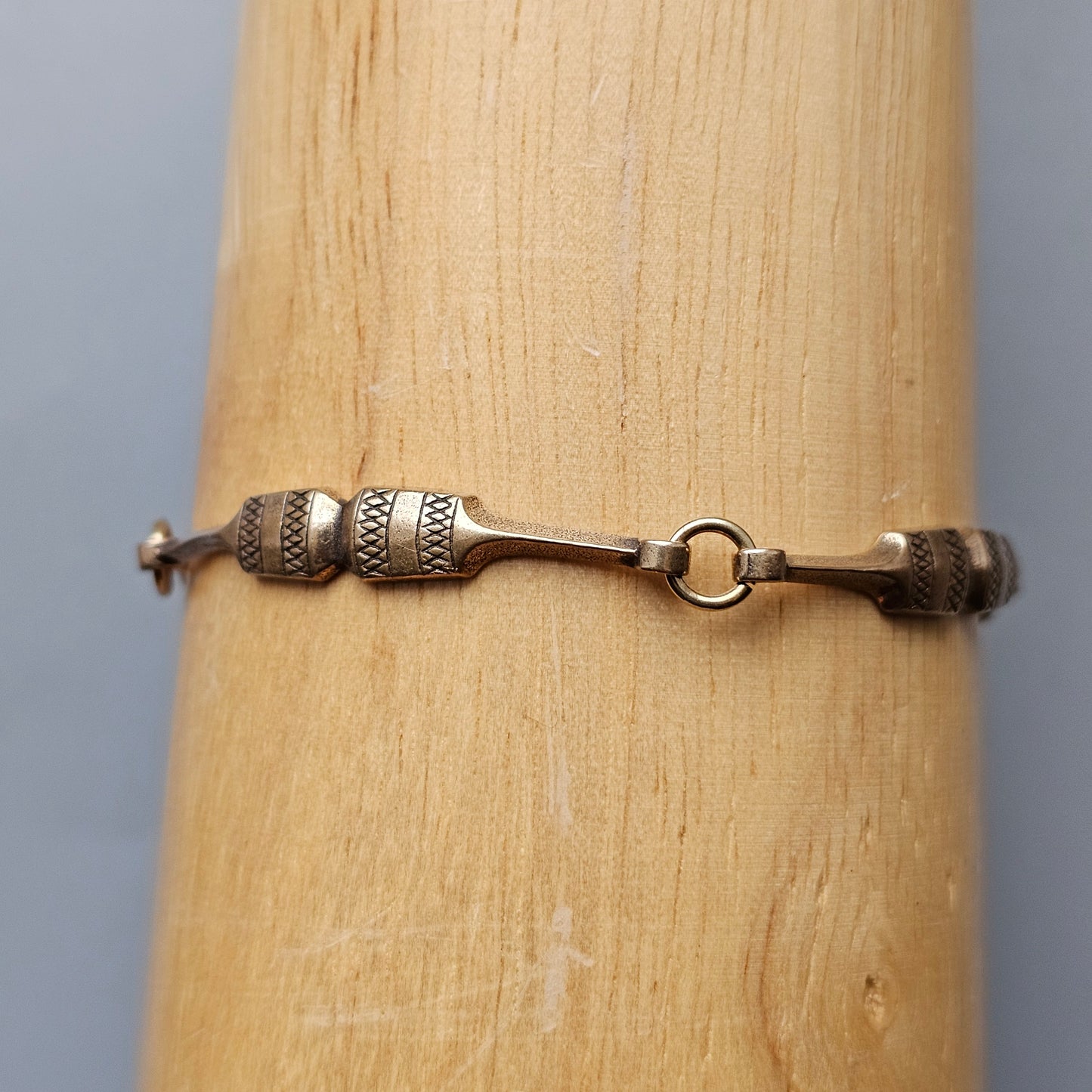 Vintage Kalevala Koru 'Kehrääjä' Spinner Bronze Bracelet by Tony Granholm