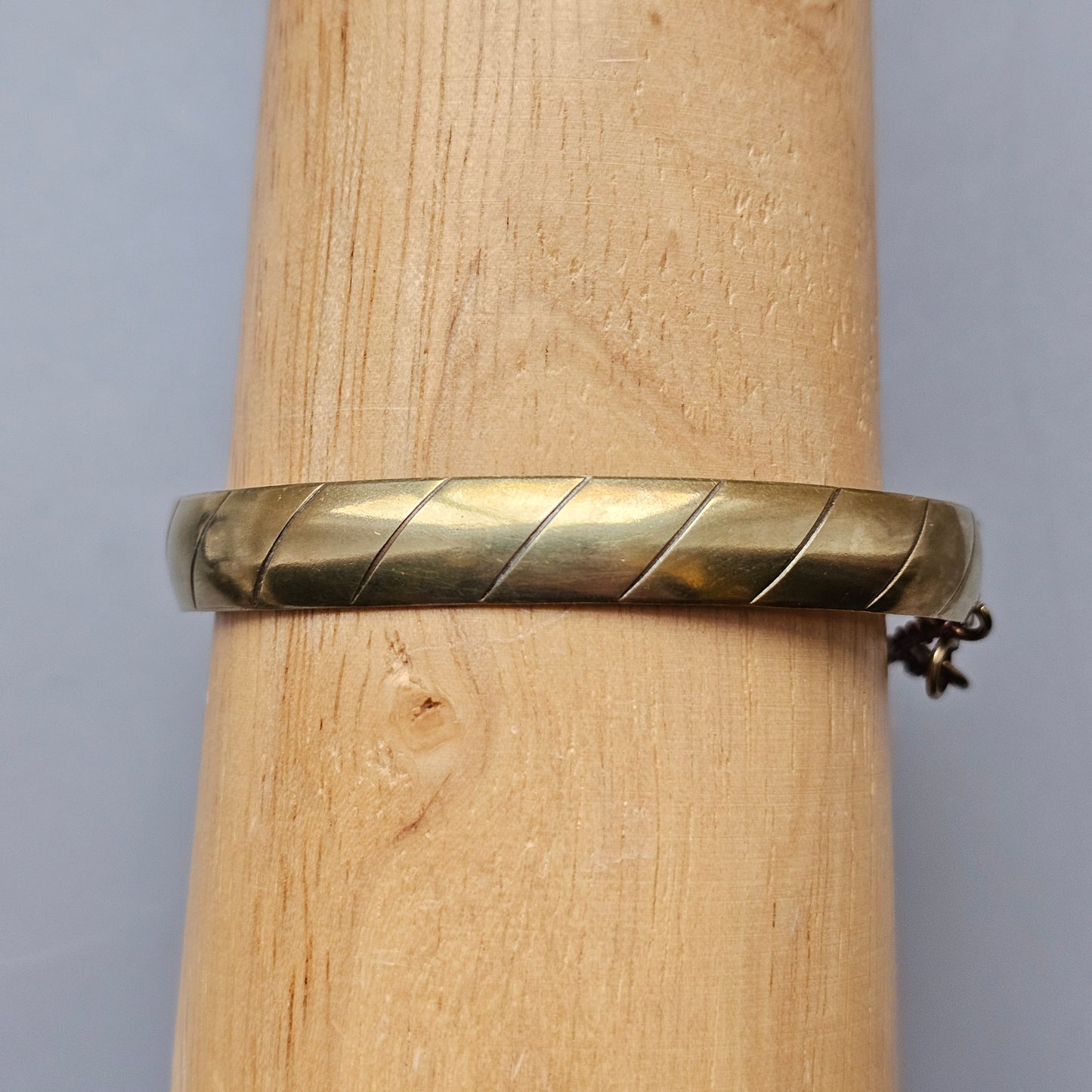 Vintage Finnish Kalevala Koru Middle Ages Viking Style Teljanneito Bronze Bangle Bracelet