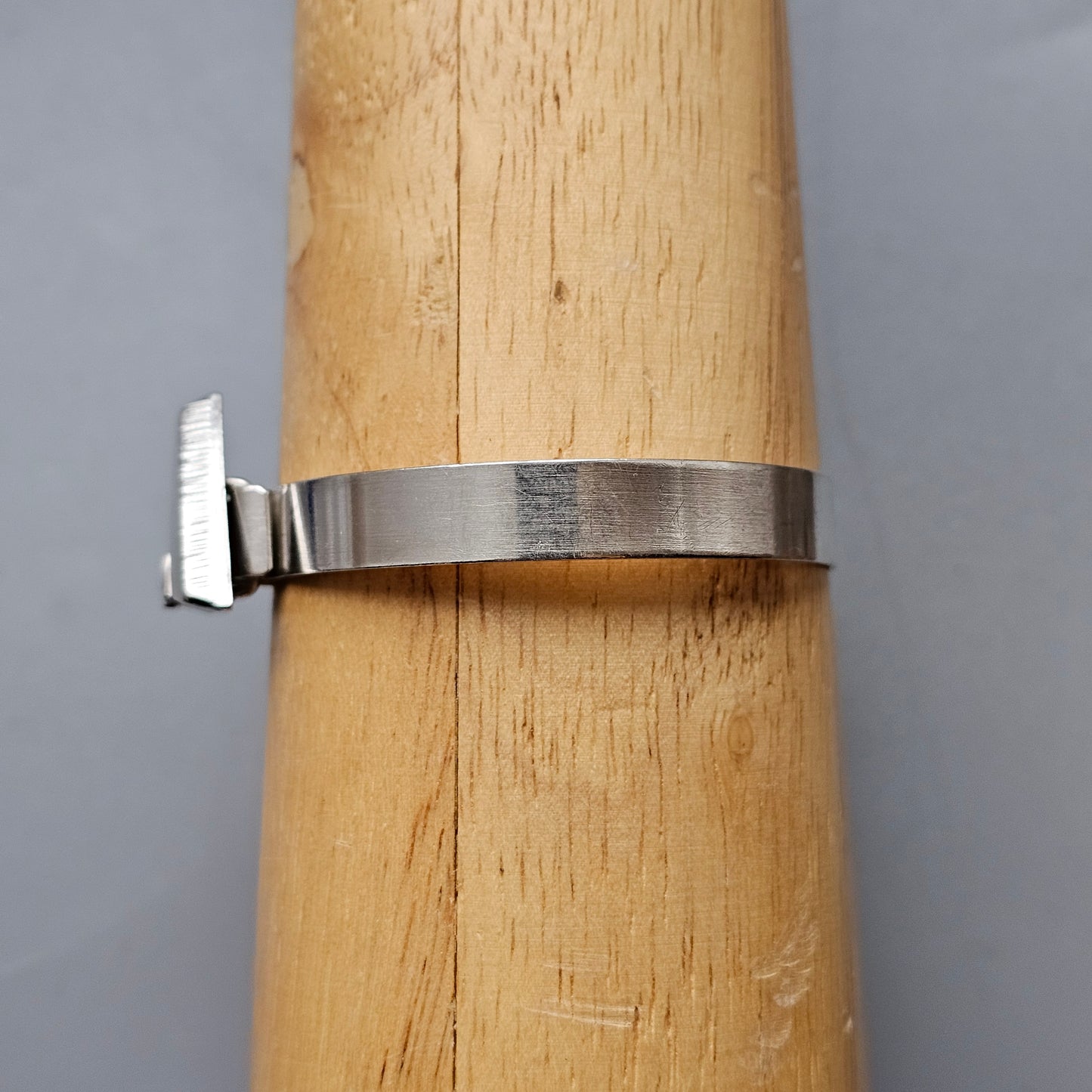 Vintage 1990s Karl Laine Finnfeelings Sterling Silver & Rock Crystal Bangle Bracelet - 1994