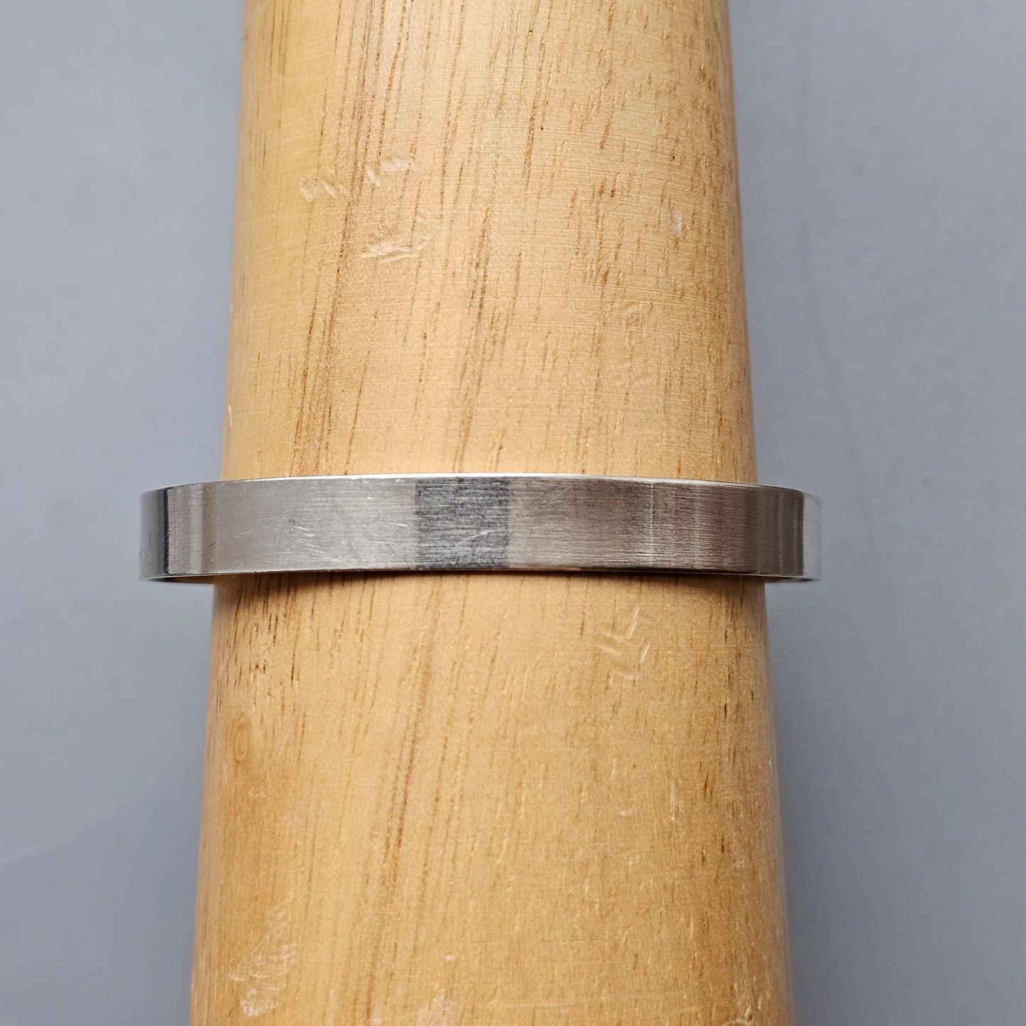 Vintage 1990s Karl Laine Finnfeelings Sterling Silver & Rock Crystal Bangle Bracelet - 1994