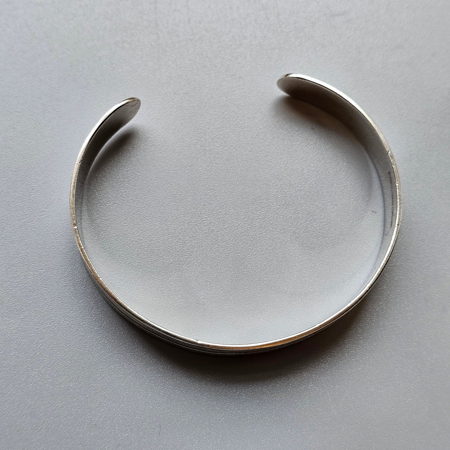 1960s Finnish Modernist Silver Cuff Bangle by Olli Salmi 1961