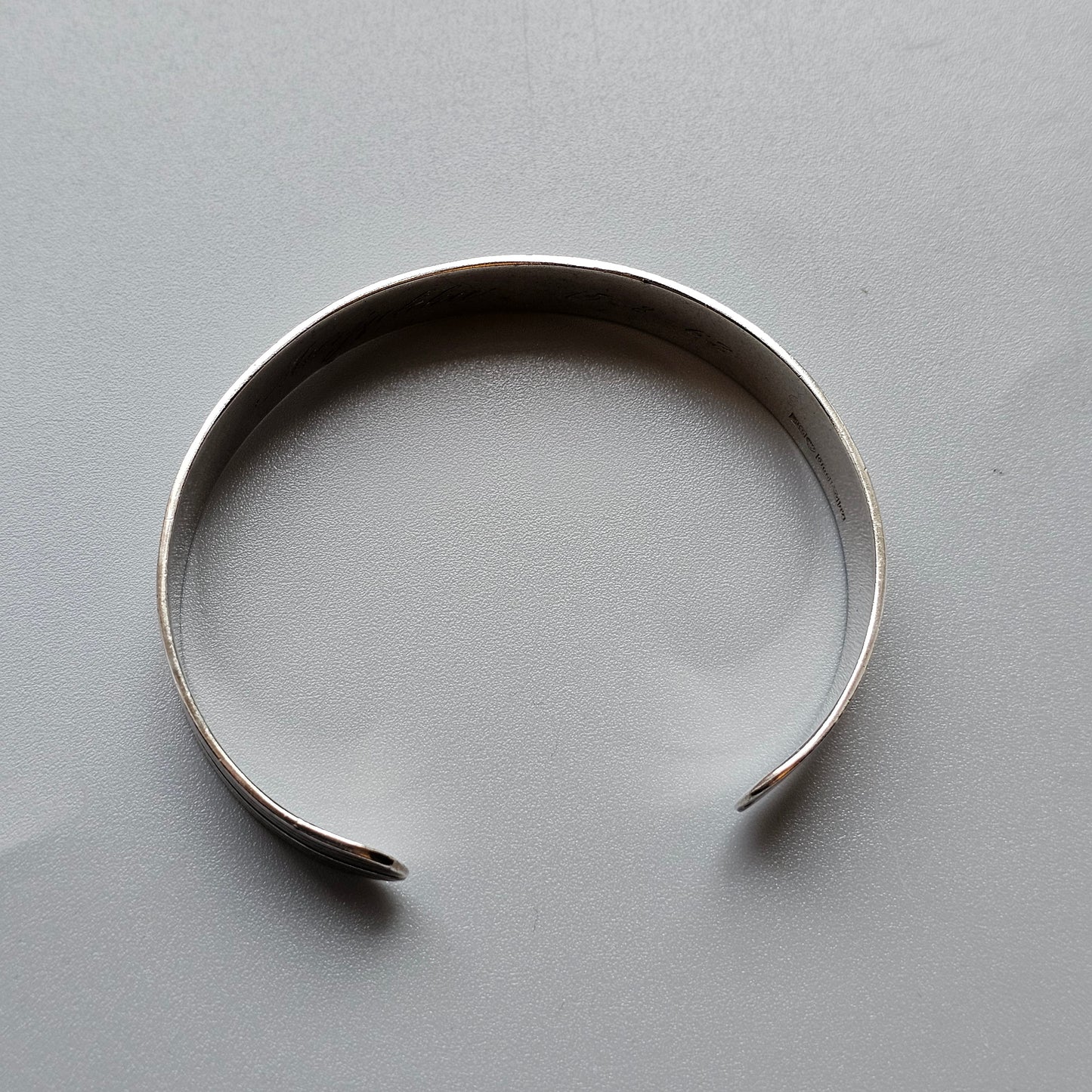 1960s Finnish Modernist Silver Cuff Bangle by Olli Salmi 1961