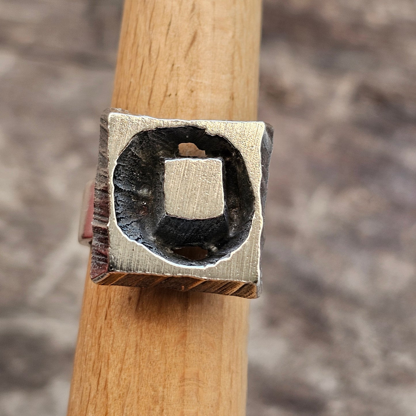 1970s Karl Laine for Finnfeelings Sterling Silver Ring - UK Ring Size O -  US Ring Size 7.25 -1973