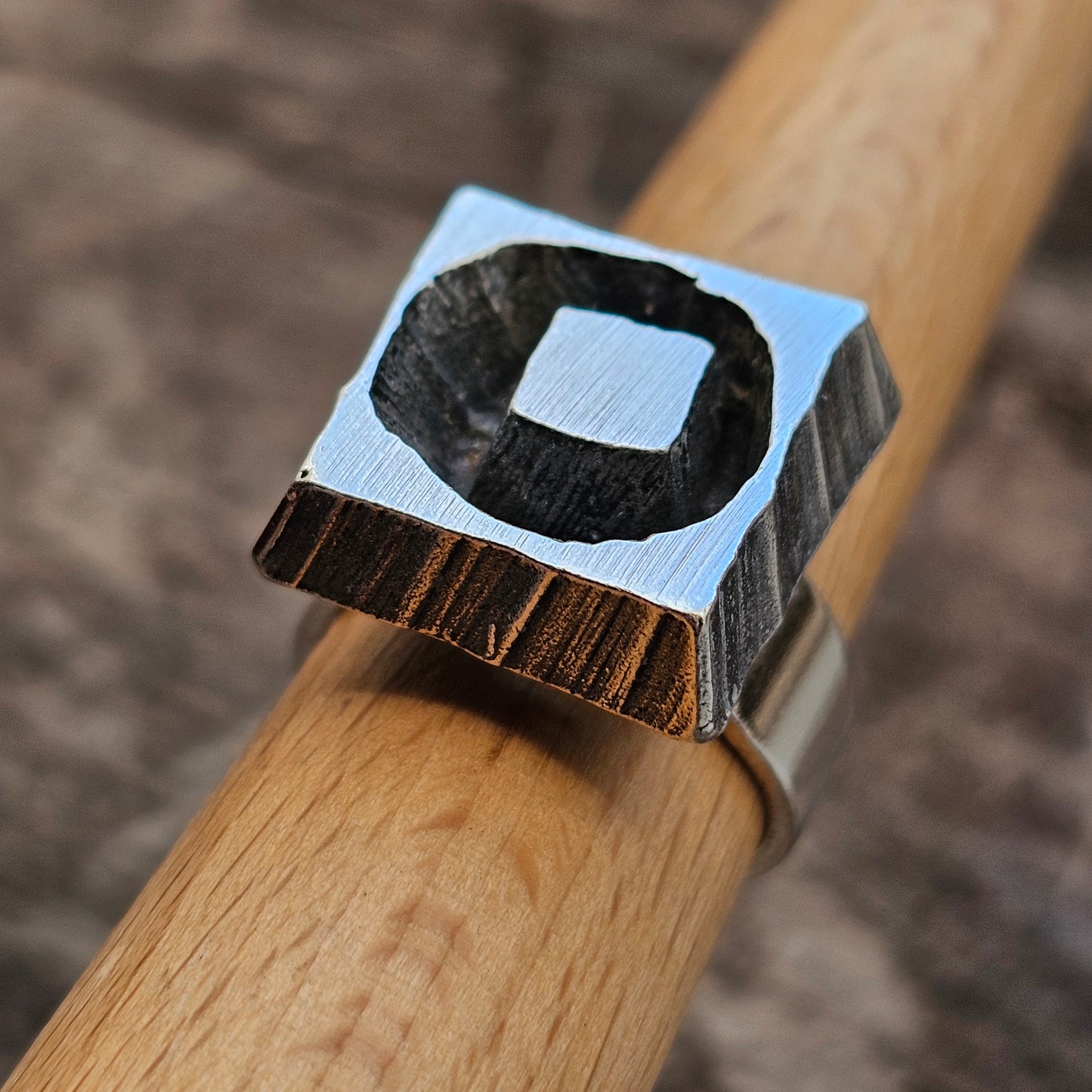 1970s Karl Laine for Finnfeelings Sterling Silver Ring - UK Ring Size O -  US Ring Size 7.25 -1973