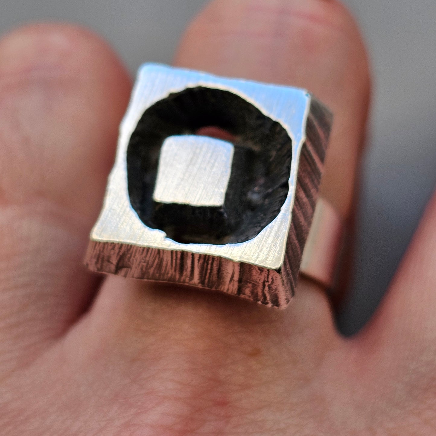 1970s Karl Laine for Finnfeelings Sterling Silver Ring - UK Ring Size O -  US Ring Size 7.25 -1973