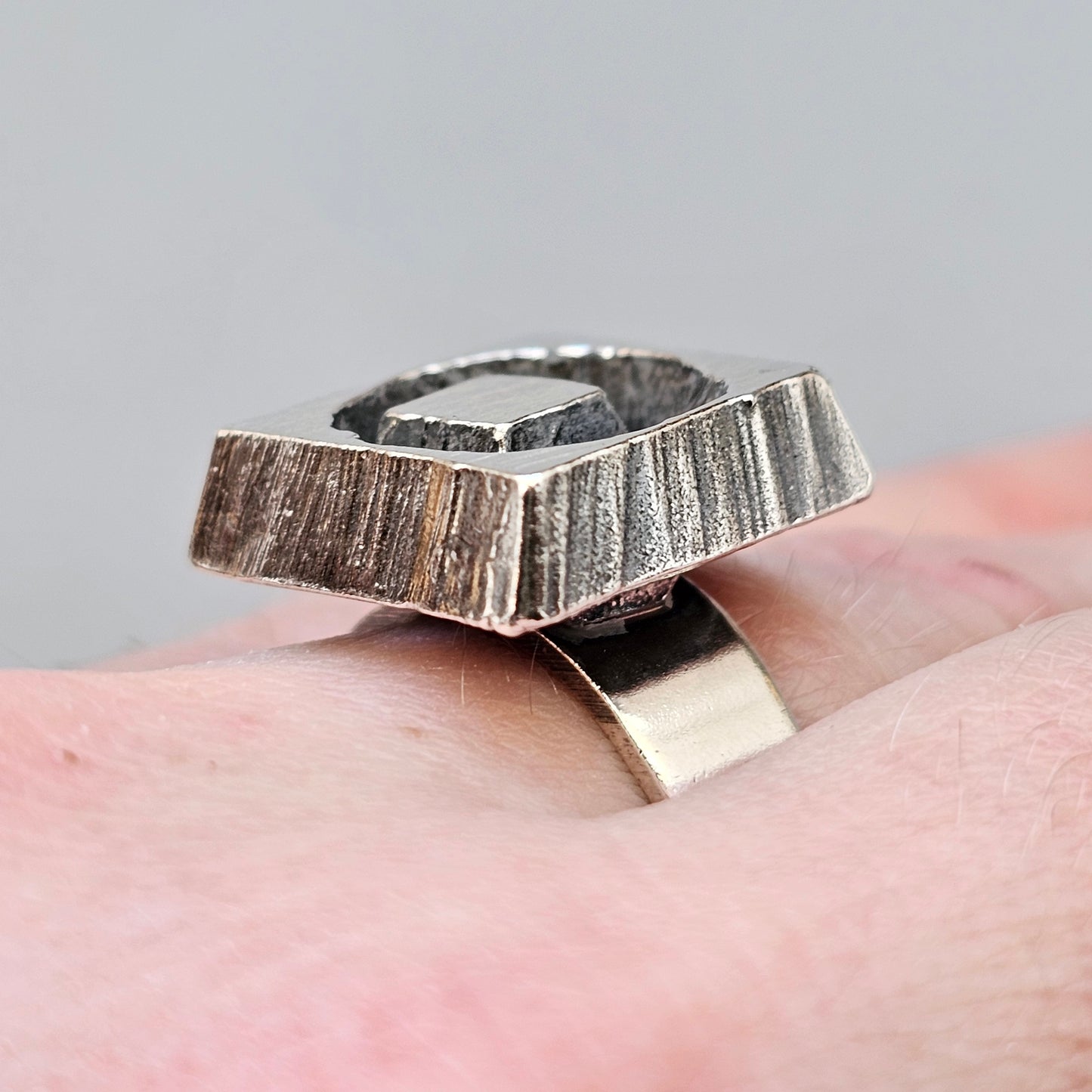 1970s Karl Laine for Finnfeelings Sterling Silver Ring - UK Ring Size O -  US Ring Size 7.25 -1973