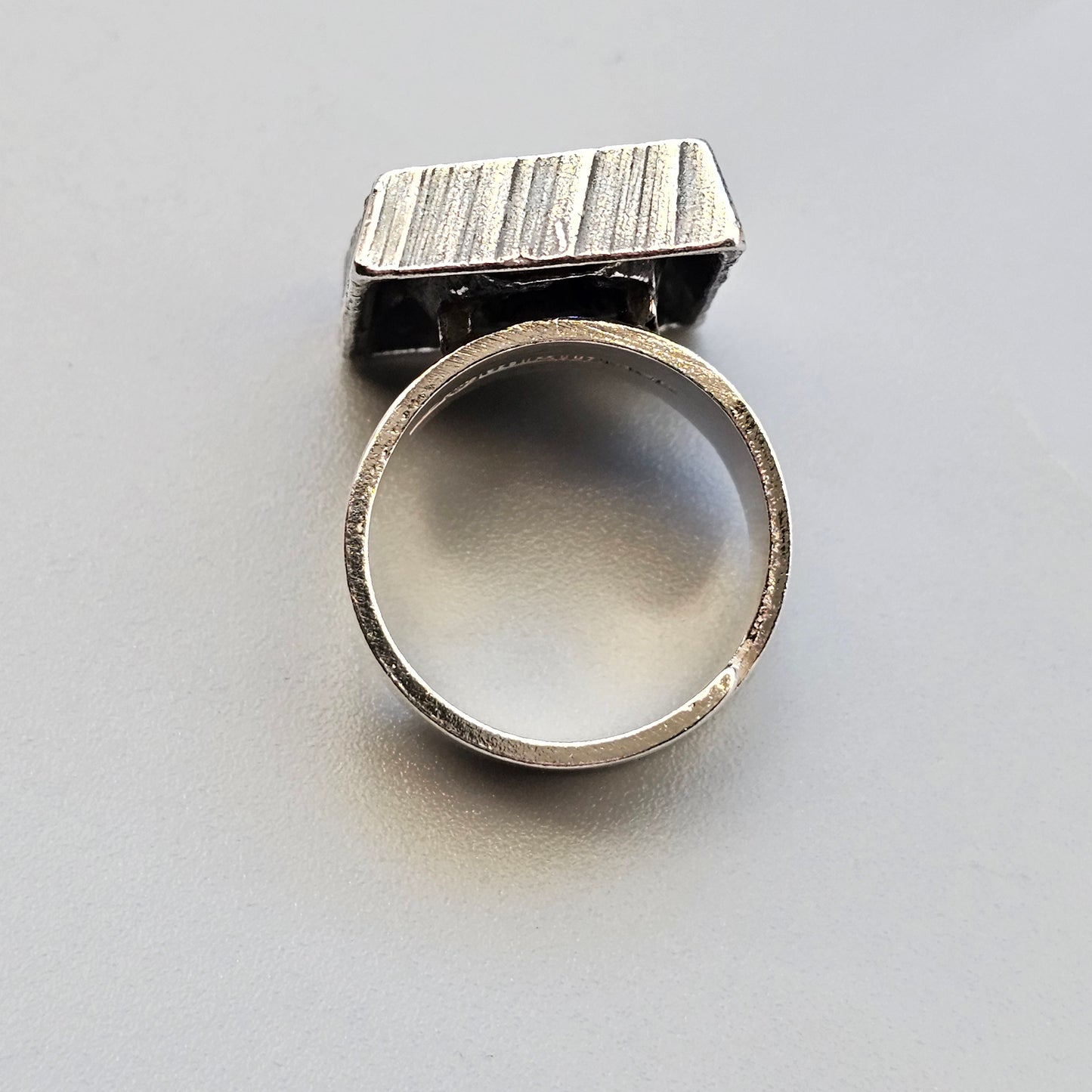 1970s Karl Laine for Finnfeelings Sterling Silver Ring - UK Ring Size O -  US Ring Size 7.25 -1973