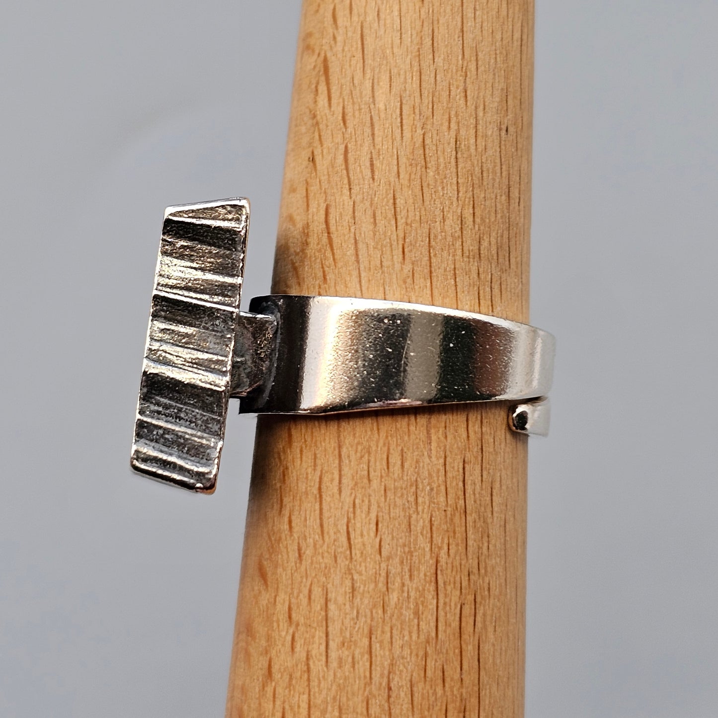 1970s Karl Laine for Finnfeelings Sterling Silver Ring - UK Ring Size O -  US Ring Size 7.25 -1973