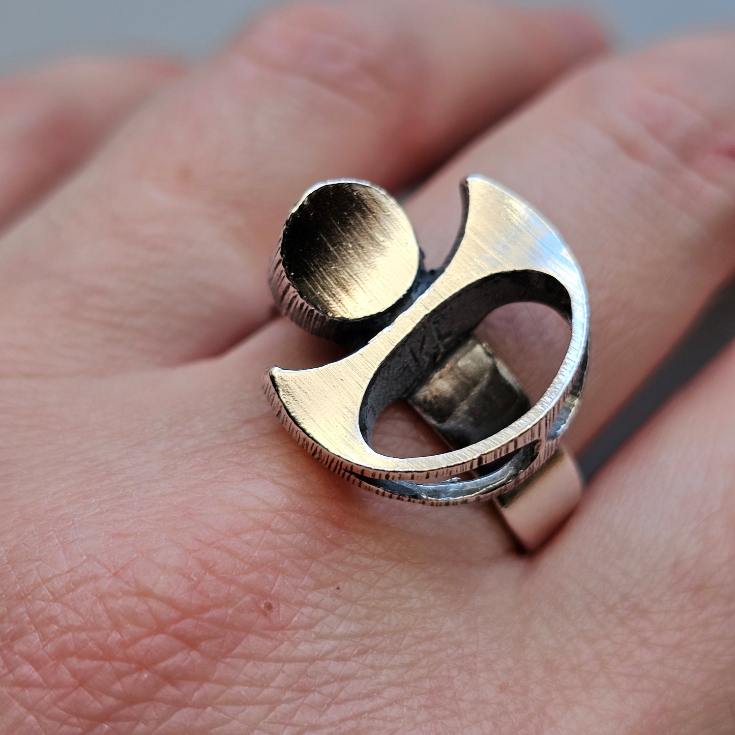 1970s Karl Laine for Finnfeelings Sterling Silver Ring - UK Ring Size R -  US Ring Size 8.5 -1973