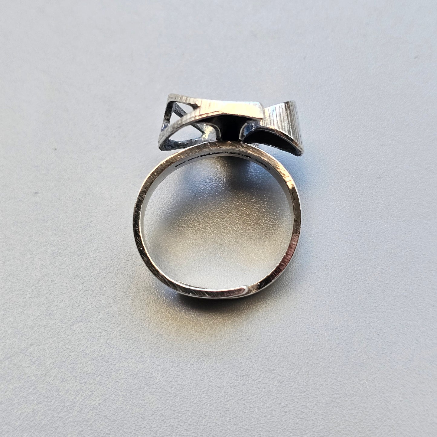 1970s Karl Laine for Finnfeelings Sterling Silver Ring - UK Ring Size R -  US Ring Size 8.5 -1973