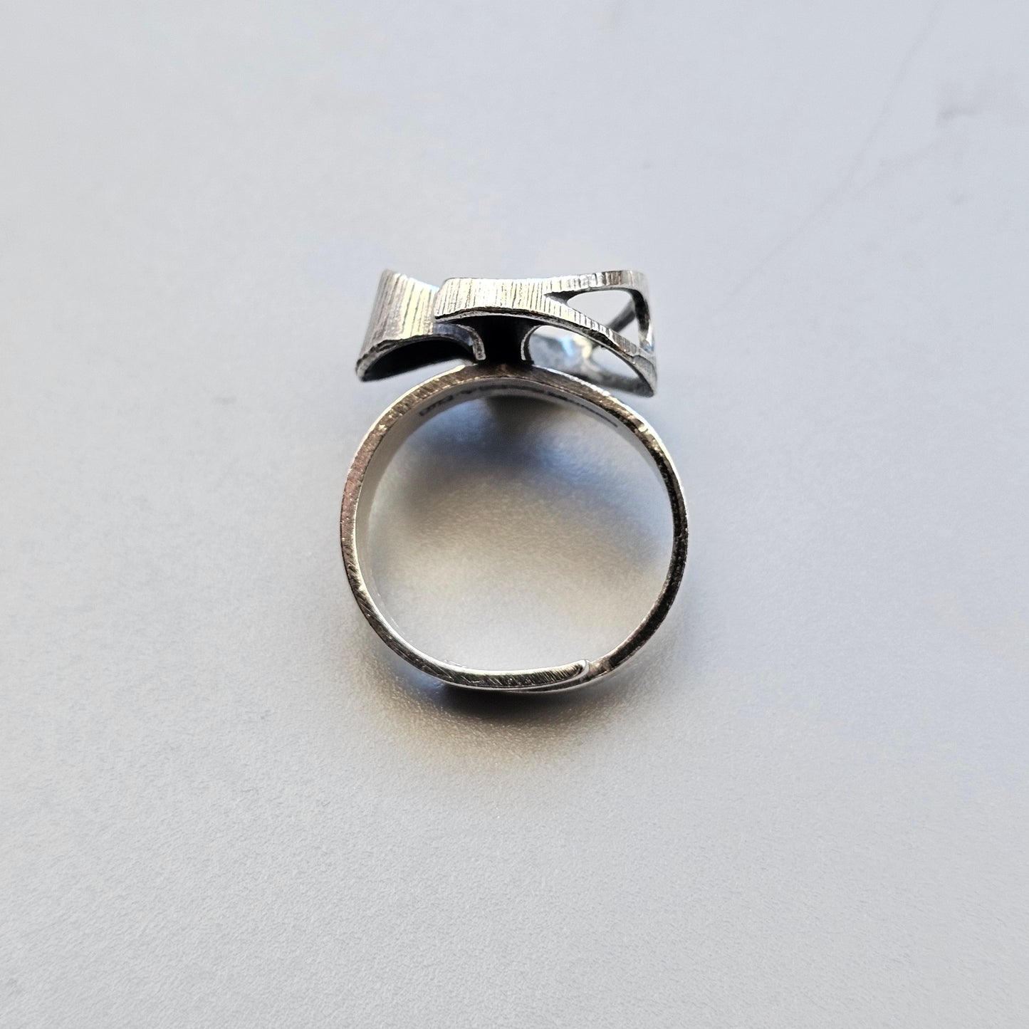 1970s Karl Laine for Finnfeelings Sterling Silver Ring - UK Ring Size R -  US Ring Size 8.5 -1973