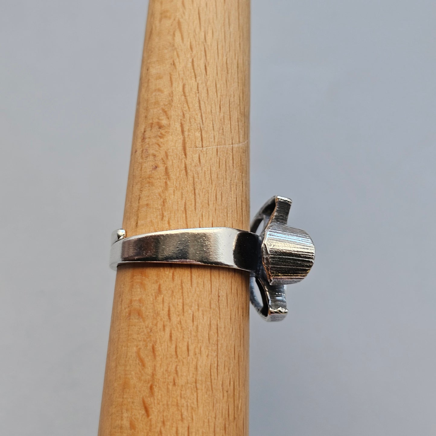 1970s Karl Laine for Finnfeelings Sterling Silver Ring - UK Ring Size R -  US Ring Size 8.5 -1973