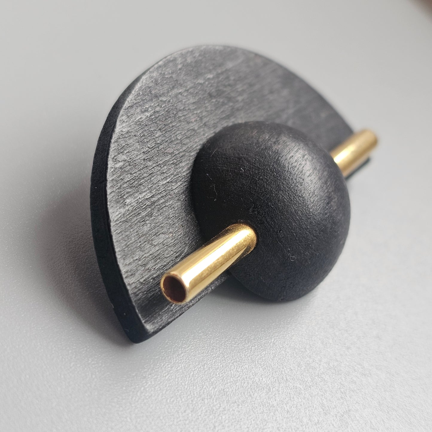 Vintage Aarikka Finland Black Wooden Brooch – LADY Modernist Scandinavian Design