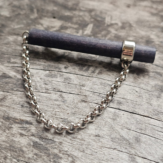 Vintage 1990s Aarikka Finland Blue Wooden Brooch – Modernist Scandinavian Design