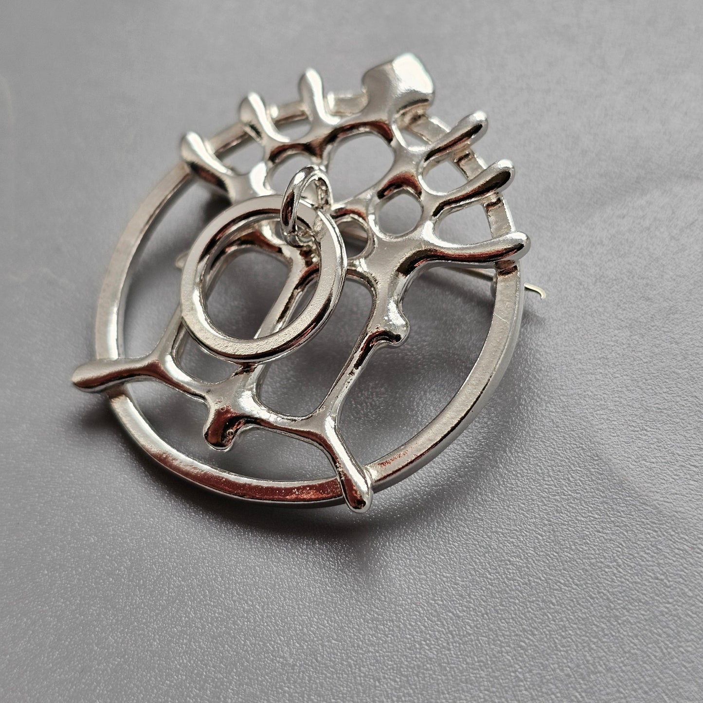 Norwegian Frank Juhls Kautokeino Sterling Silver Lapland Brooch Historical Reproduction Virgin Mary