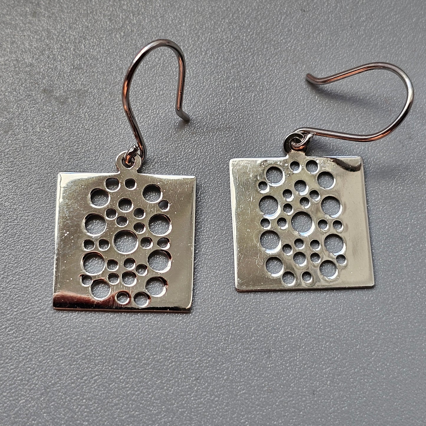 Finnish Liisa Vitali Pitsi Lace Sterling Silver Dangle Earrings