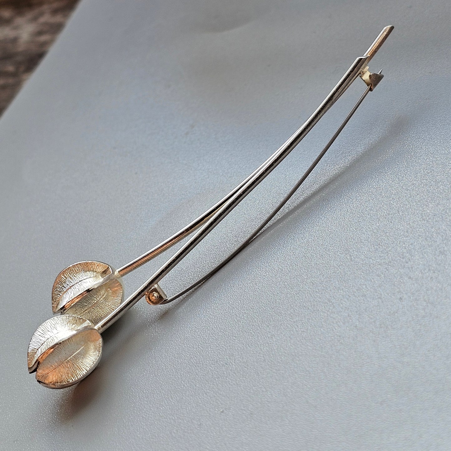 Finnish Silver Lumikukka Snowflower Brooch by Kalevala Koru