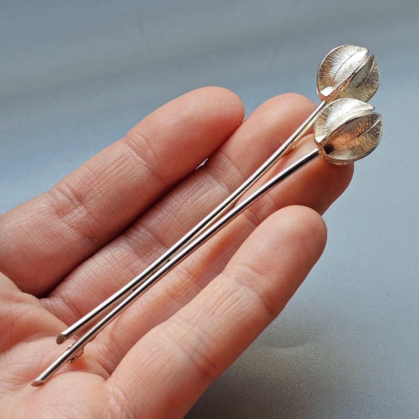 Finnish Silver Lumikukka Snowflower Brooch by Kalevala Koru