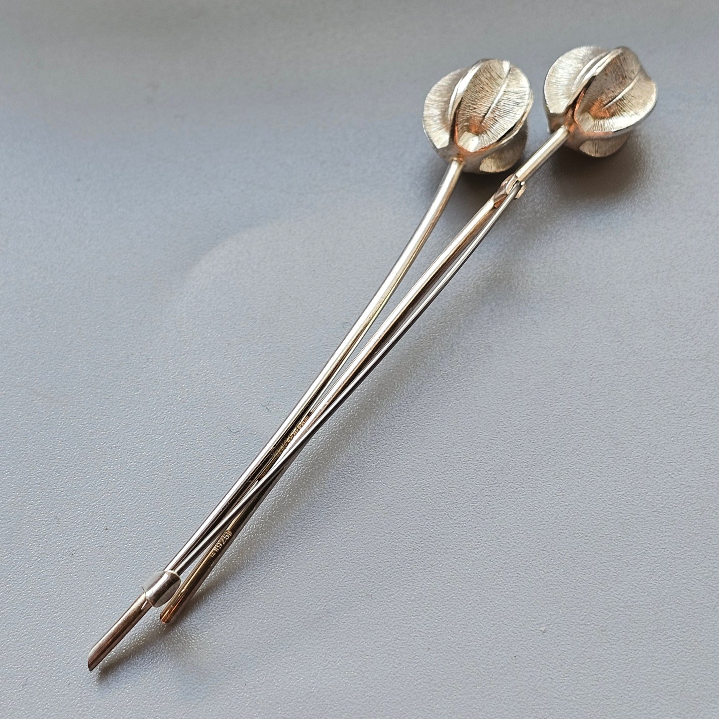 Finnish Silver Lumikukka Snowflower Brooch by Kalevala Koru