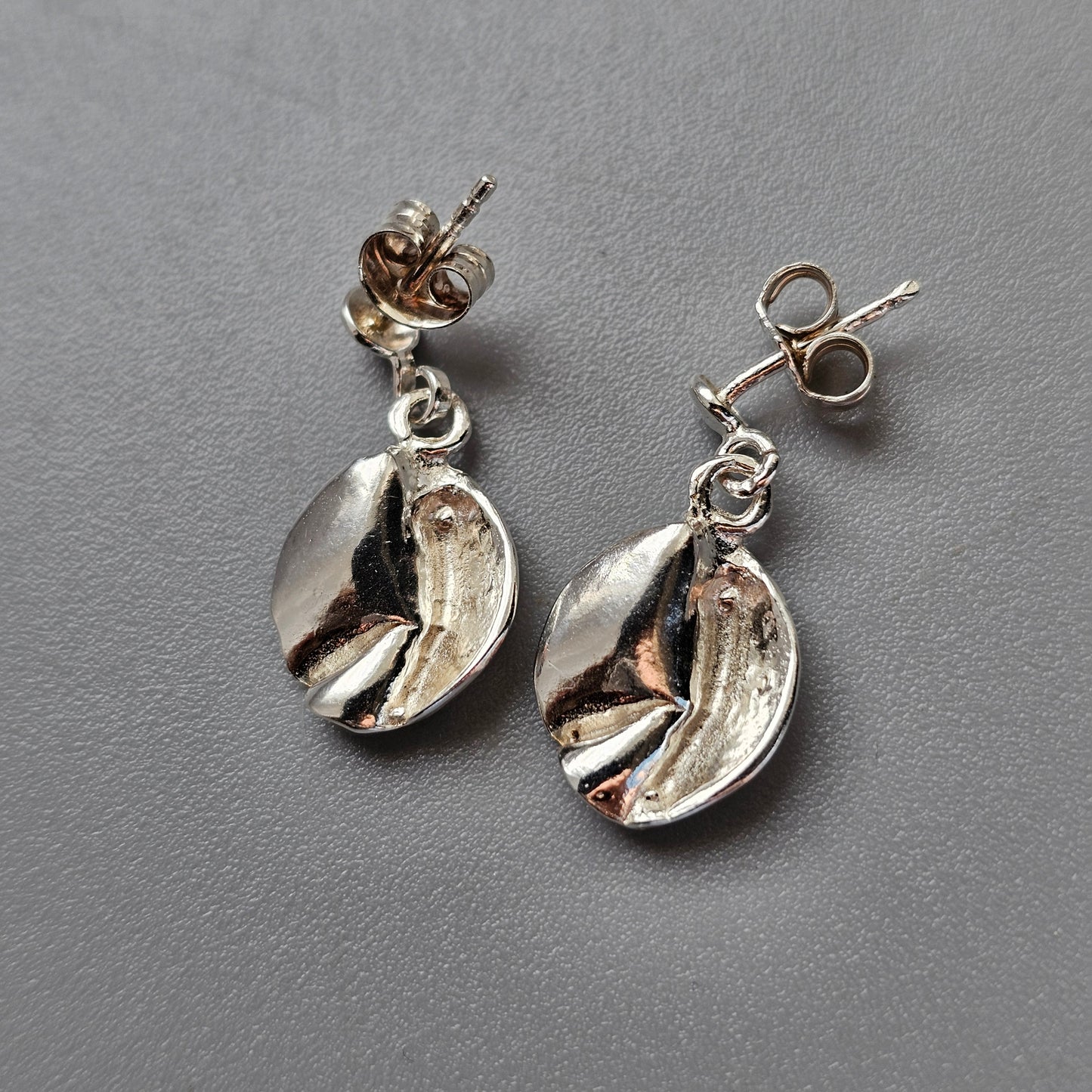 Modernist Nordic 830 Silver Drop Earrings