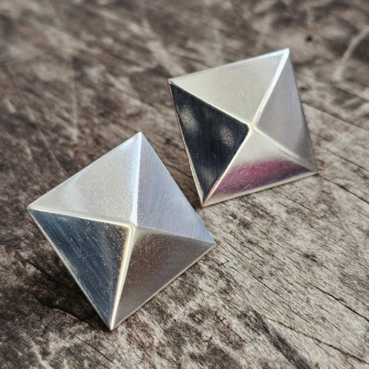 Vintage 1980s 1990s Sterling Silver Stud Earrings by Kultaseppa Salovaara