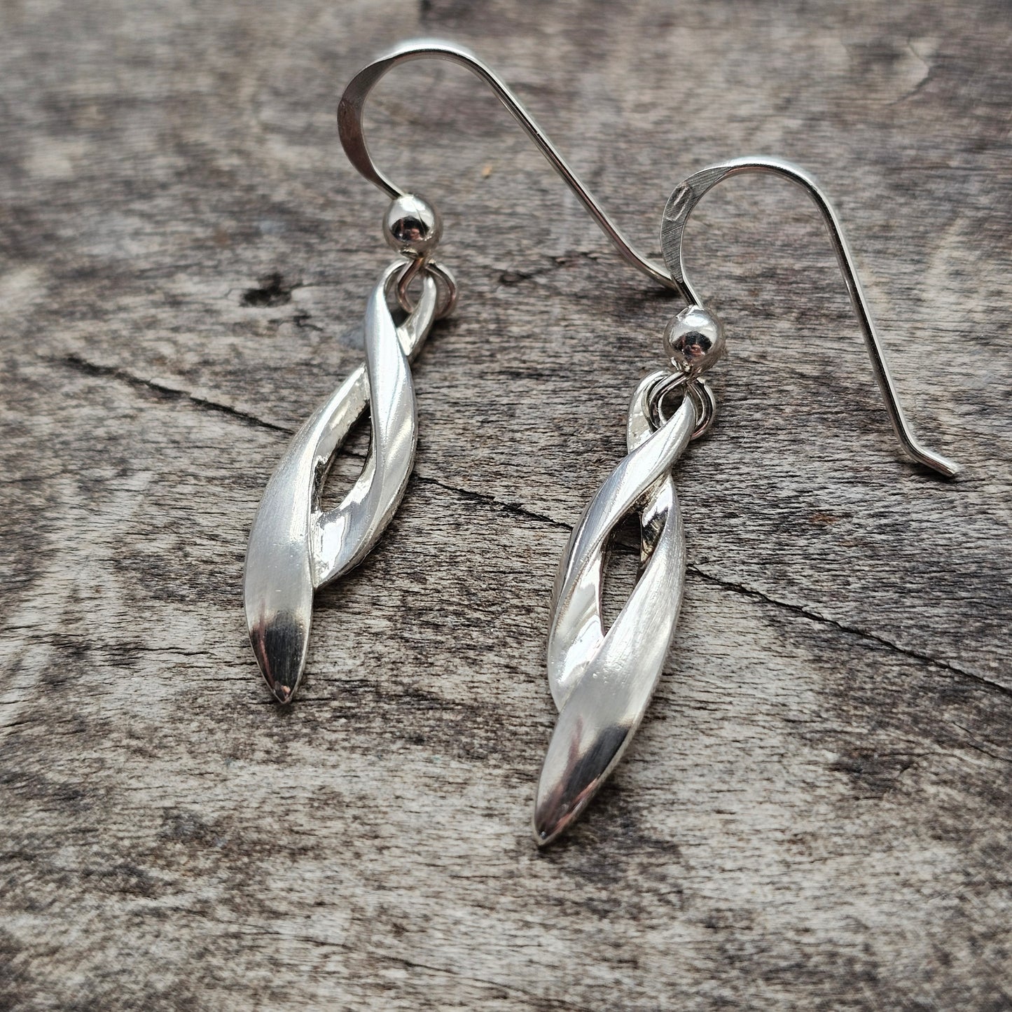 Contemporary Finnish Sterling Silver Dangle Earrings