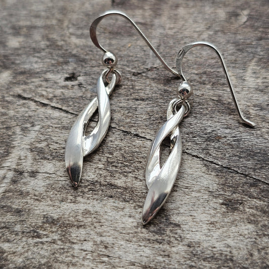 Contemporary Finnish Sterling Silver Dangle Earrings