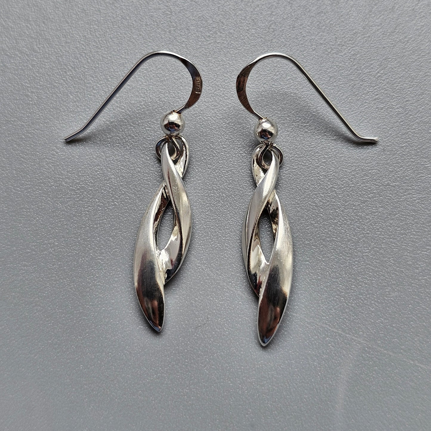 Contemporary Finnish Sterling Silver Dangle Earrings
