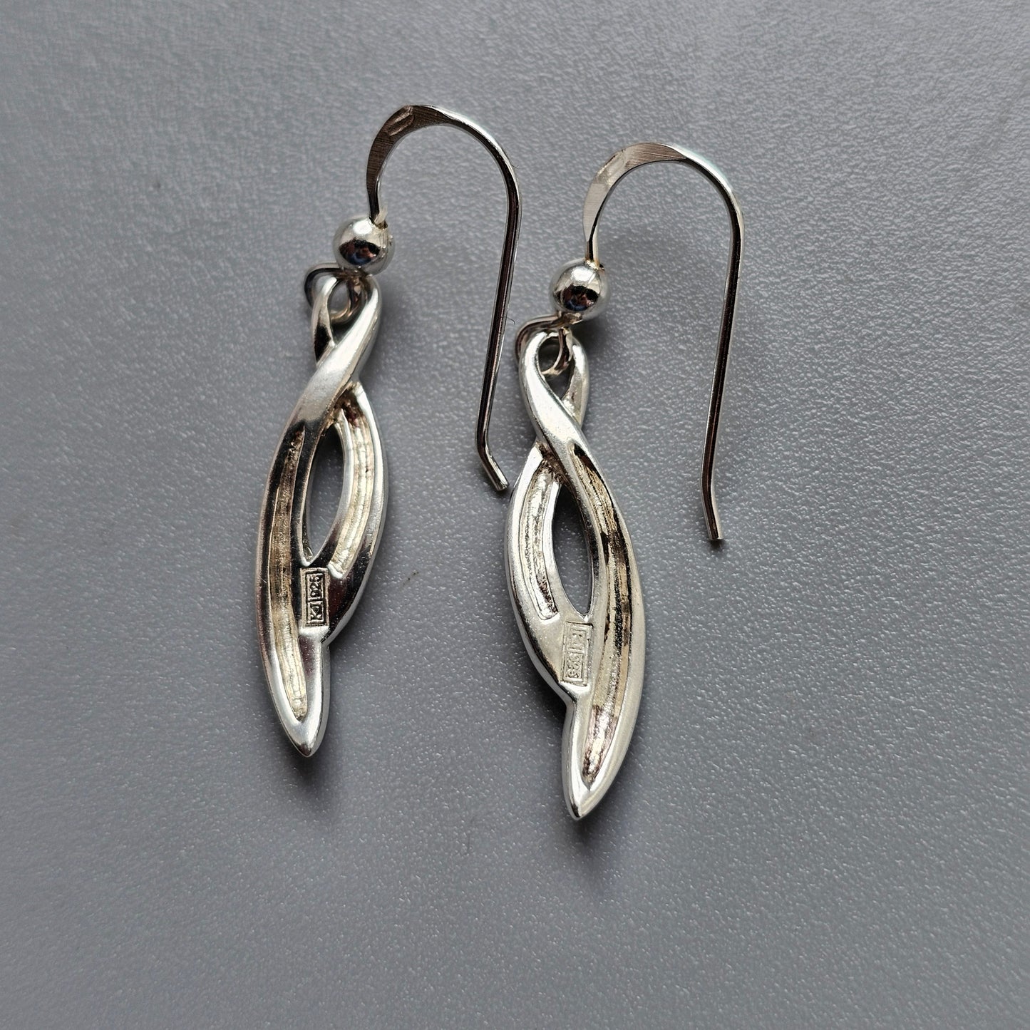 Contemporary Finnish Sterling Silver Dangle Earrings