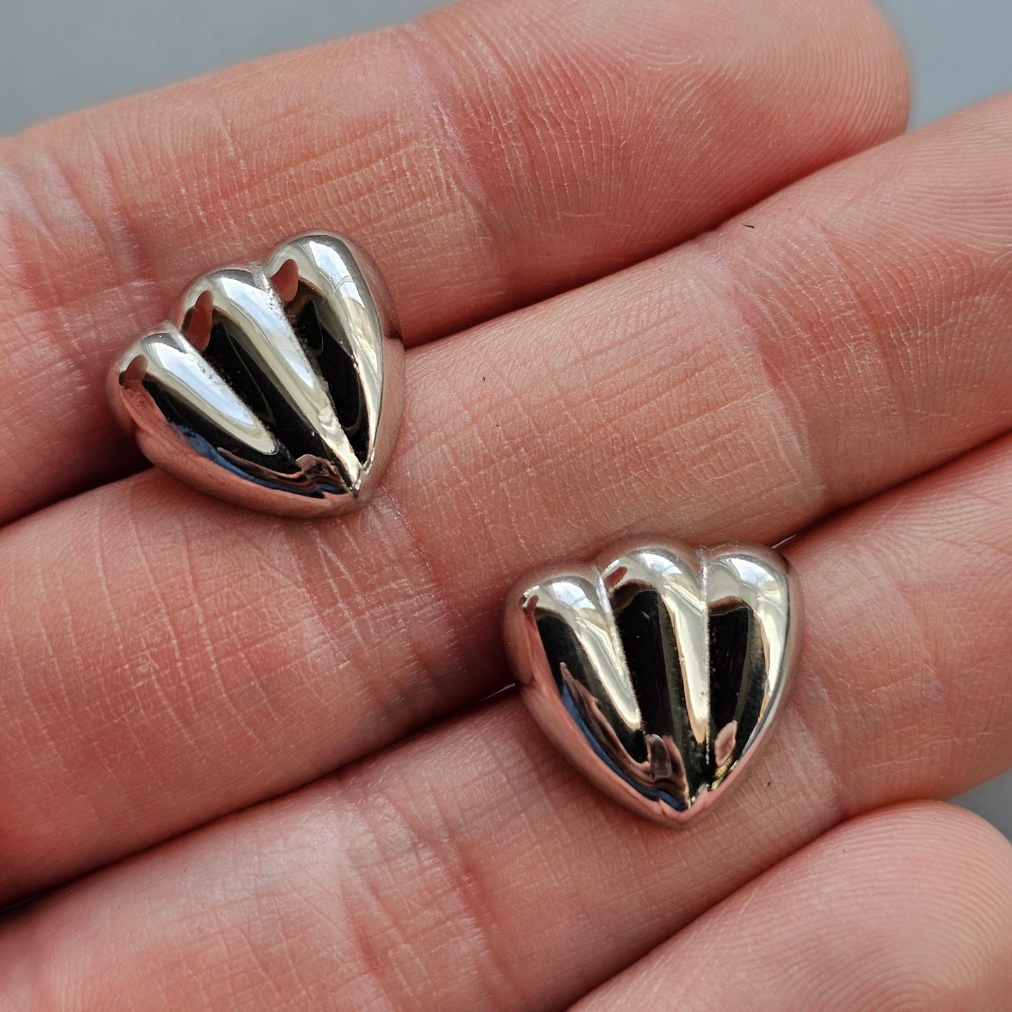 Risto Matti Ratia Love, Hope & Faith Finnish Sterling Silver Stud Earrings