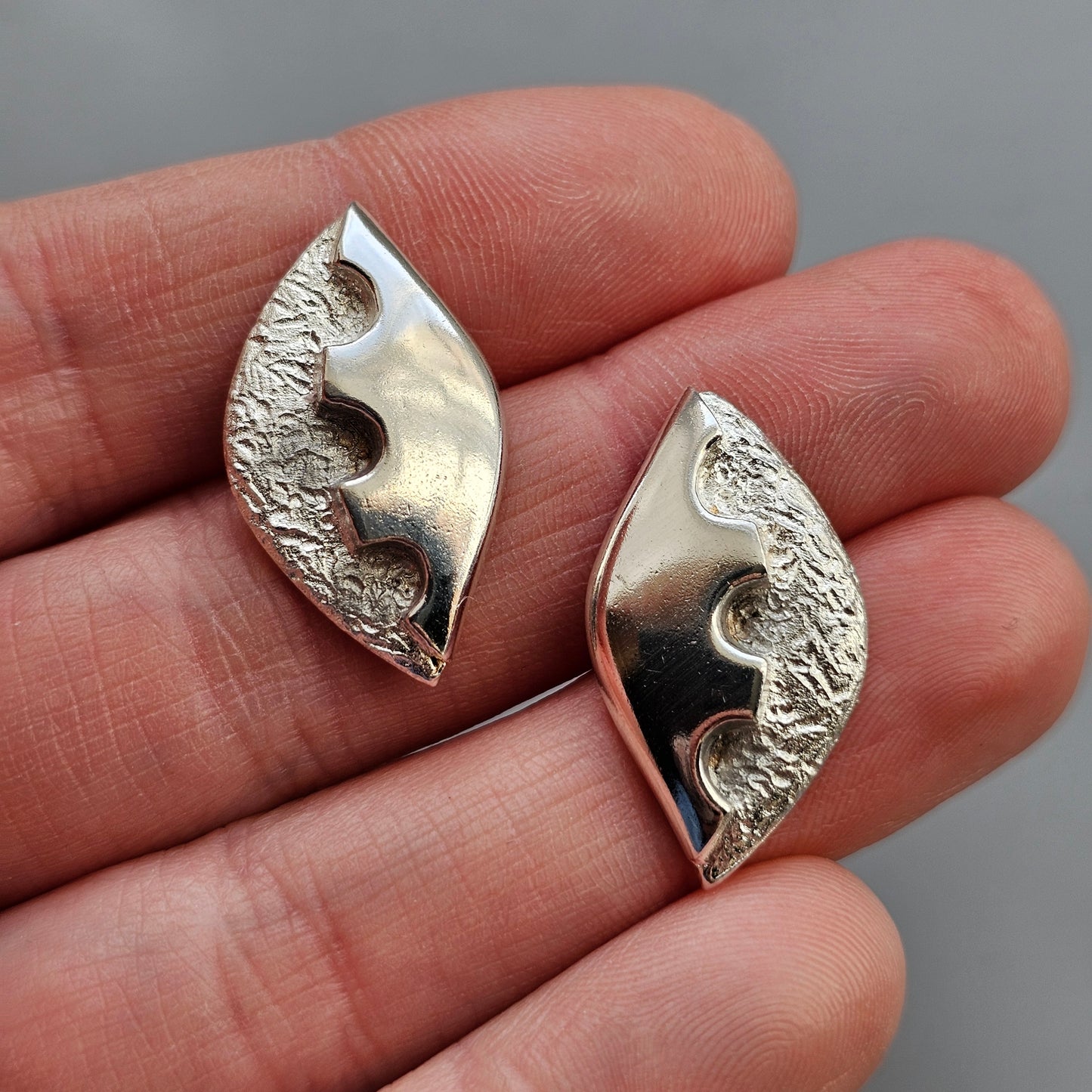Contemporary Finnish Sterling Silver Studs by Tammen Koru