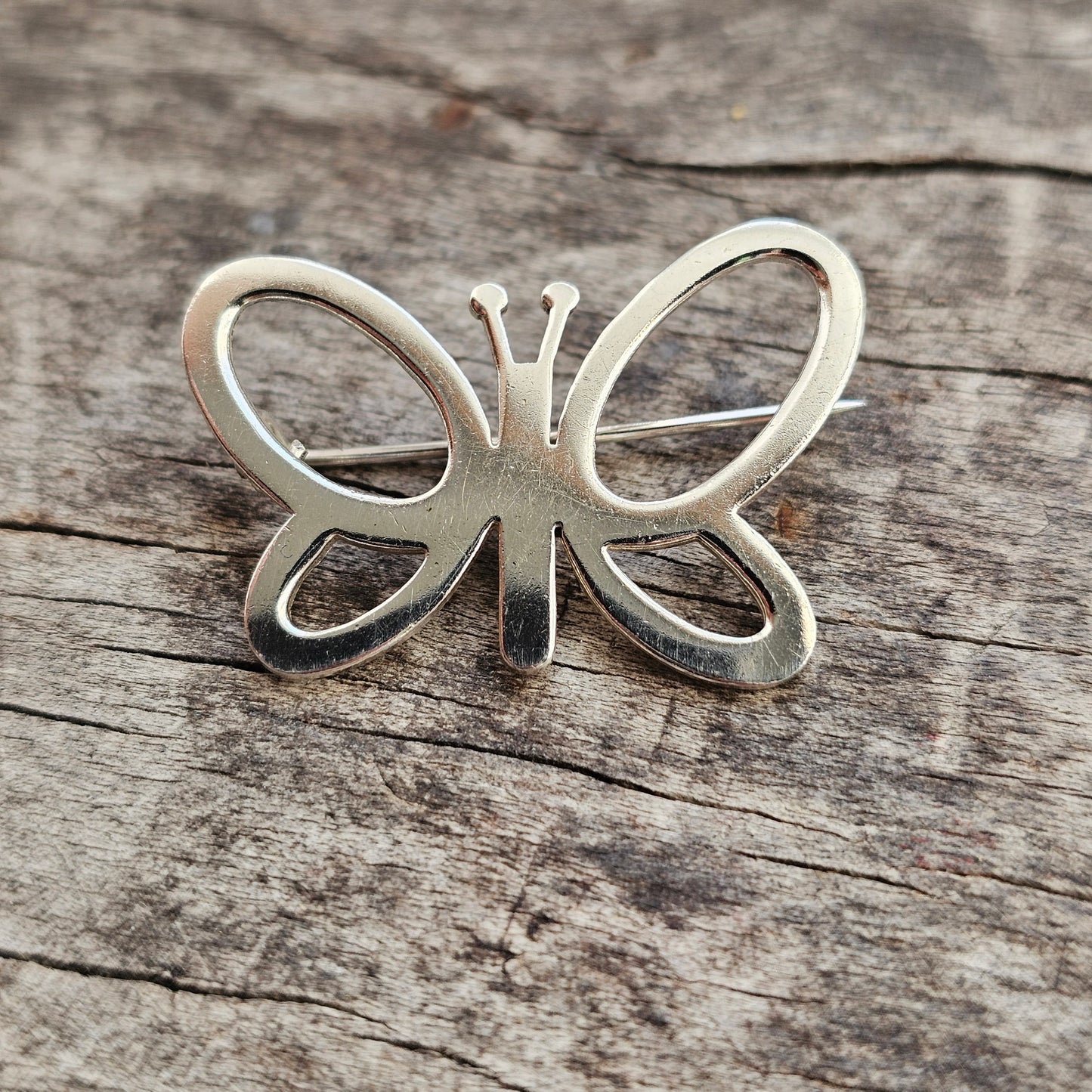 Vintage Sterling Silver Aarikka Perhonen Butterfly Brooch