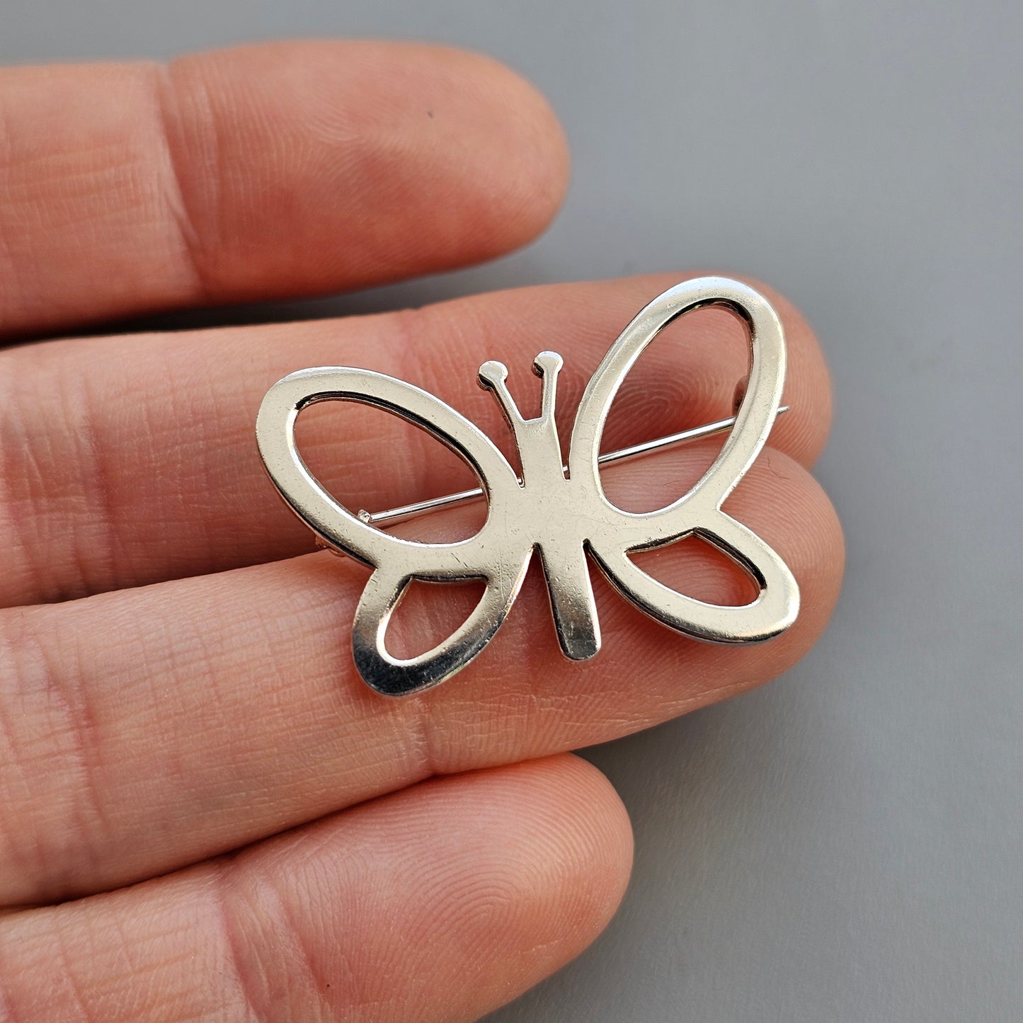 Vintage Sterling Silver Aarikka Perhonen Butterfly Brooch