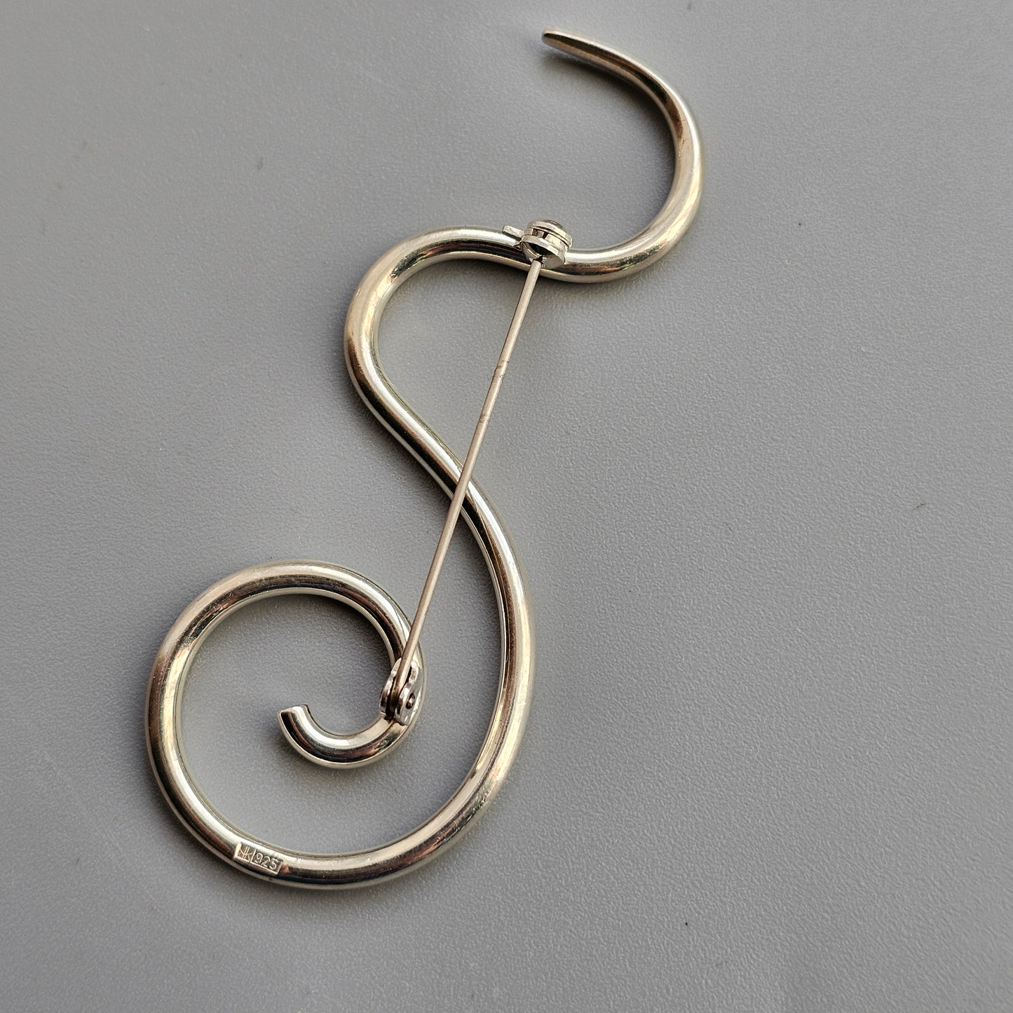 Contemporary Finnish Sterling Silver Spiral Brooch by Kalevala Koru / Kaunis Koru