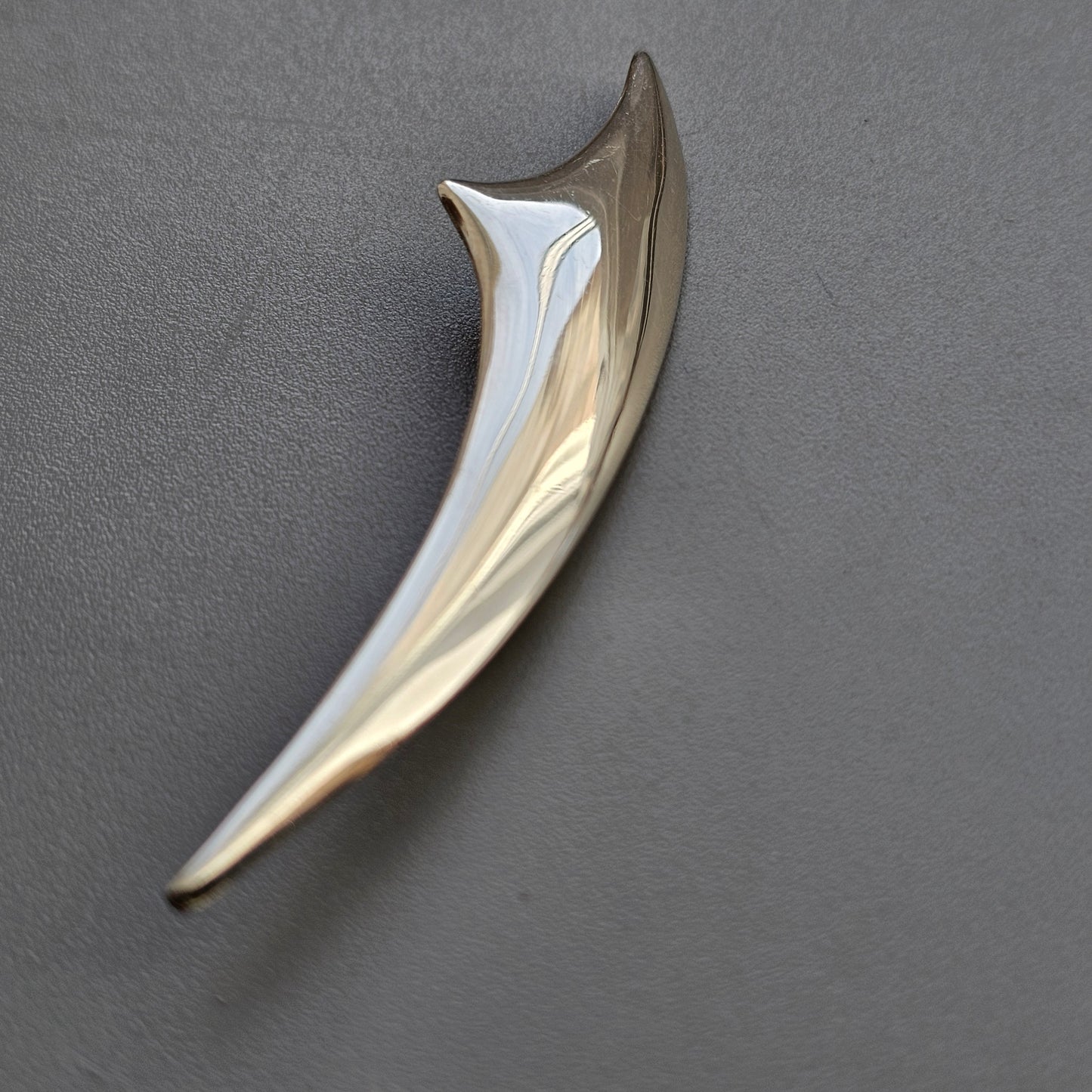 Finnish Minimalist Sterling Silver Brooch by Aarikka Finland