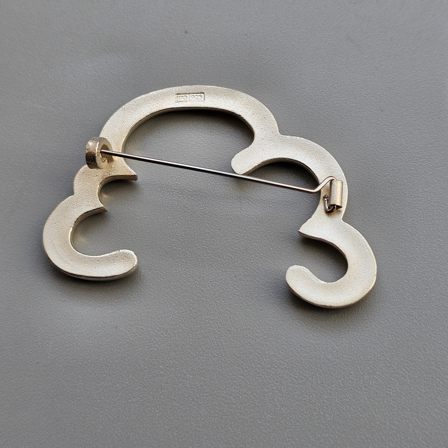 Pekka Piekäinen Sterling Silver Cloud Brooch for Platinoro 'Every Cloud Has a Silver Lining'