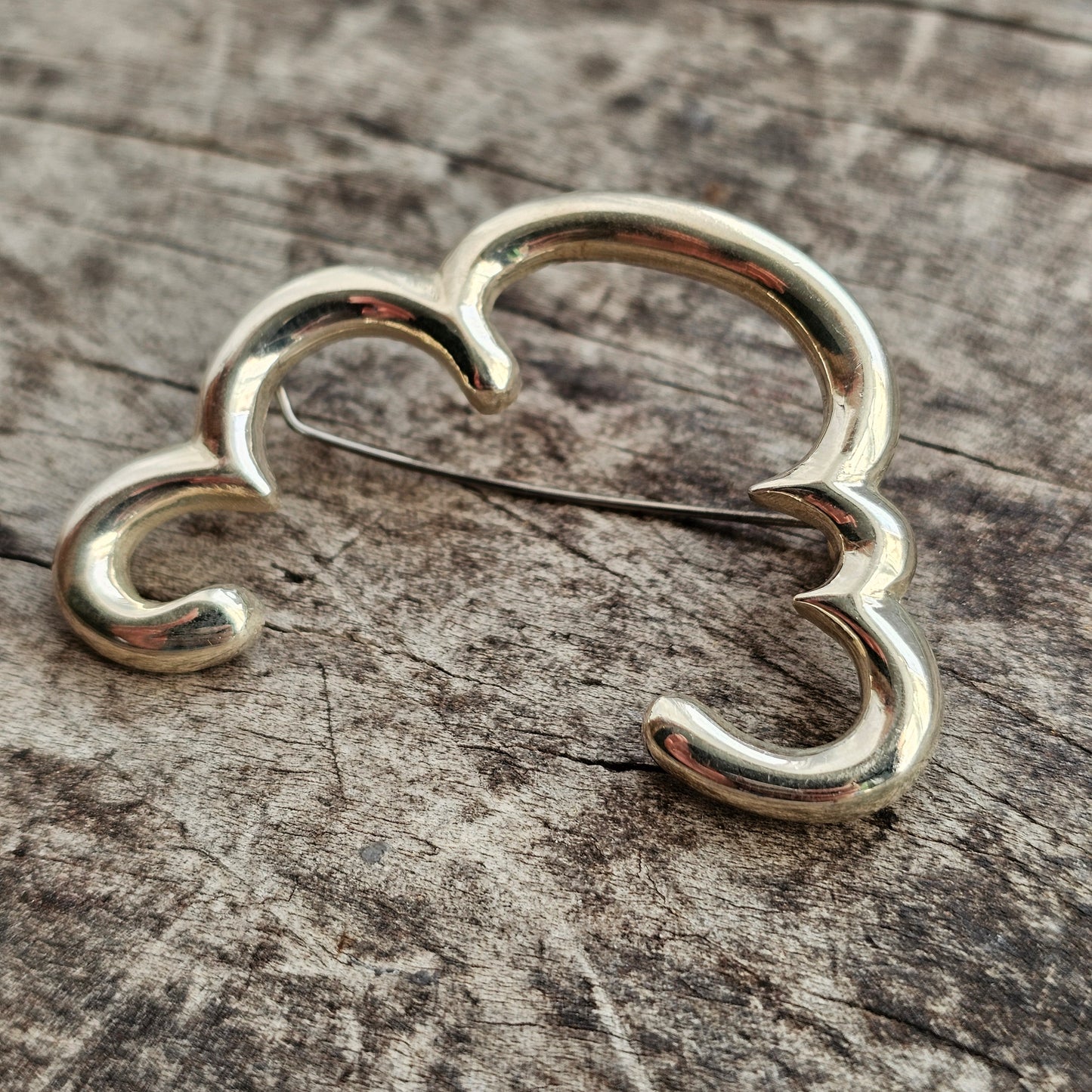 Pekka Piekäinen Sterling Silver Cloud Brooch for Platinoro 'Every Cloud Has a Silver Lining'