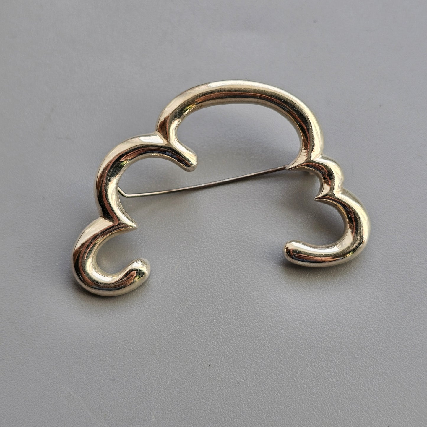 Pekka Piekäinen Sterling Silver Cloud Brooch for Platinoro 'Every Cloud Has a Silver Lining'
